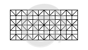 Geometric Lattice Pattern Grid Vector Illustration, vector design Generative AI