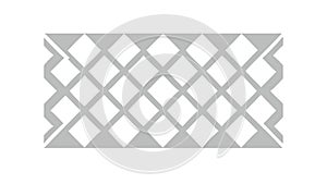 Geometric Lattice Pattern with Intersecting Lines, vector design Generative AI