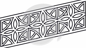 Geometric Lattice Pattern Vector Design Element, vector design Generative AI