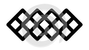 Geometric Lattice Pattern Vector: Diamond Shapes Interlocking Design, vector design Generative AI