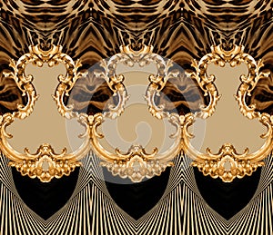 Geometric leopard pattern photo