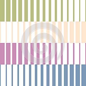 Geometric artwork pattern with vertical columns rectangles and trapezoids, rhythmic design