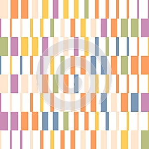 Geometric artwork pattern with vertical columns rectangles and trapezoids, rhythmic design