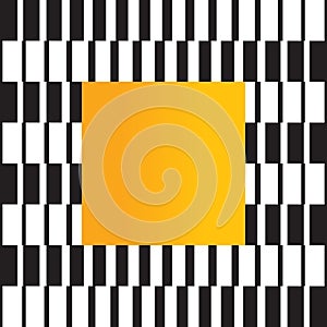 Geometric artwork pattern with vertical columns rectangles and trapezoids, rhythmic design