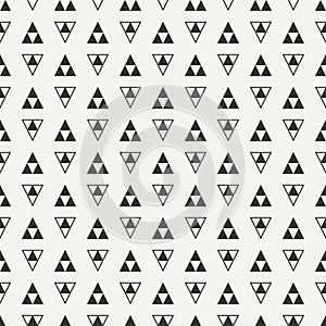 Geometric line monochrome abstract hipster seamless pattern with triangle. Wrapping paper. Scrapbook paper. Tiling