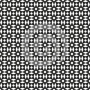 Geometric line monochrome lattice seamless arabic pattern.