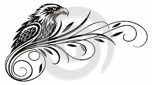 Geometric Line Pattern Abstract Corner, Modern Design Element, vector design Generative AI