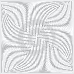 Geometric Line Square Spiral Maze Pattern. Stock vector illustration.