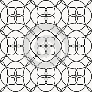 Geometric linear vector pattern, repeating abstract linear seamless floral. monochrome stylish. pattern is clean for fabric,