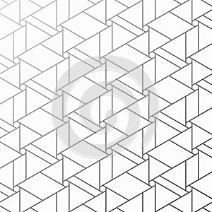 Geometric linear vector pattern with triangle, hexagon and trapezium square shape . Graphic clean design for fabric, event,