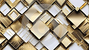 geometric lined art deco Modern Abstract luxury shape background pattern Golden seamless confetti tiles background pattern