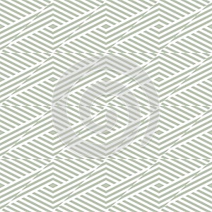 Geometric lines vector seamless pattern. Retro texture with broken stripes