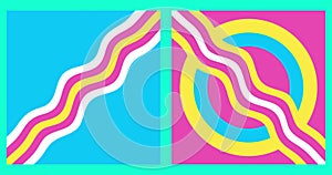 Geometric loop abstract background. Modern Animated Geometric pattern or background. 4K resolution geometric motion