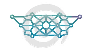 Geometric Mesh Net Abstract Pattern Design, vector design Generative AI