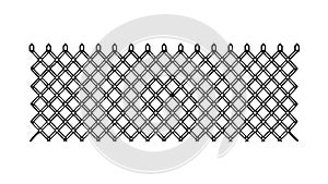 Geometric Mesh Pattern Vector Background, Chain Link Fence Texture, vector design Generative AI