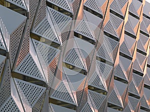 Geometric metal cladding