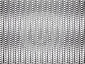 Geometric metal or plastic background with hexagons