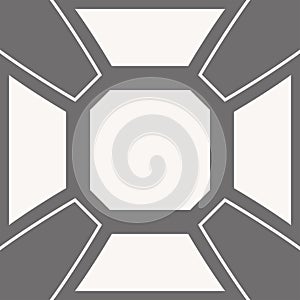 Geometric, minimal and sacral pattern