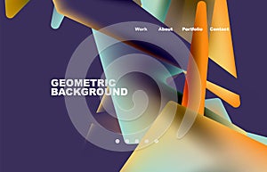 Geometric modern abstract background design