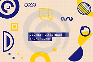 Geometric modern abstract template design background creative
