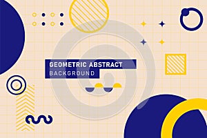 Geometric modern abstract template design background isolated