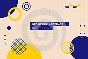 Geometric modern abstract template design background vector