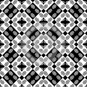 Geometric Modern Baroque Seamless Pattern