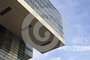 Geometric modern building in Cologne, Germany