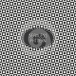 Geometric monochrome hipster squares seamless