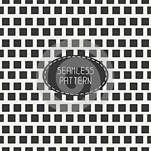 Geometric monochrome hipster squares seamless