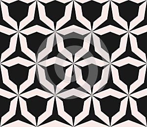 Vector seamless pattern with angular figures, triangular grid