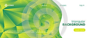 Geometric Mosaic Background. Triangular Pattern.