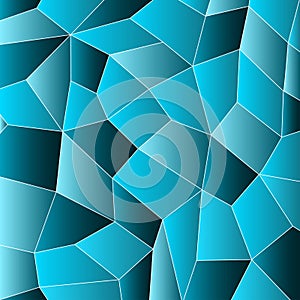 Geometric mosaic blue background. Vector illustration