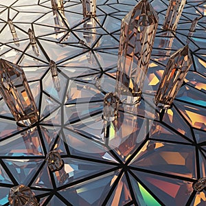 A futuristic or abstract concept eliciting a sense of harmony and