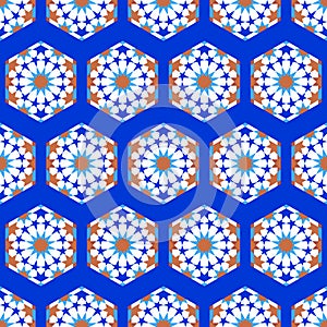 Geometric mosaic pattern