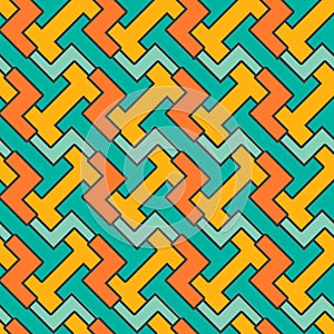 Geometric mosaic pattern. Vector seamless abstract