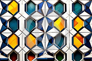 geometric mosaic patterns intricate tessellating geometric patte photo