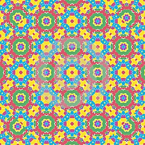 Geometric Multicolored Seamless Pattern
