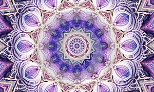 Geometric necromantic pattern, mandala art. kaleidoscope to summon spirits In the shape of hexagons, triangles and stars.