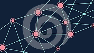 Geometric Network Nodes, Digital Connectivity Design, vector design Generative AI