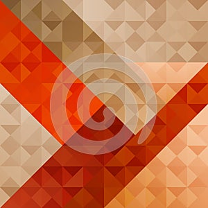 Geometric Orange Abstract Pattern