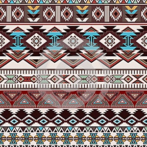 Geometric ornament for ceramics, wallpaper, textile, web, cards. Ethnic pattern. Border ornament. Native american design
