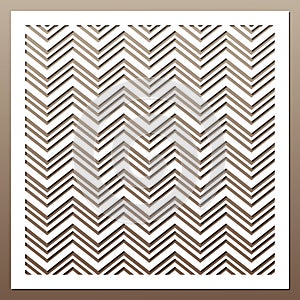 Geometric ornament template.