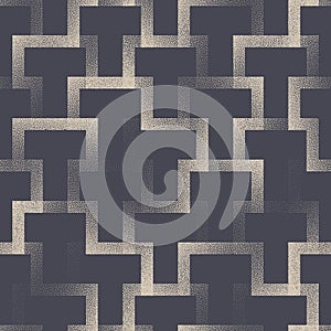 Geometric Overlap Intricate Lines Seamless Pattern Vector Abstract Background