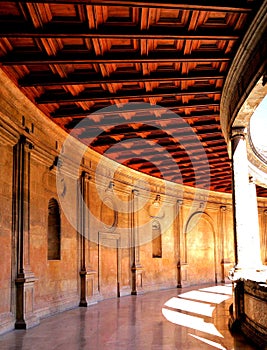 The gallery of the Palace of Charles V