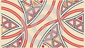 Geometric pattern abstract design element ornamental vector design Generative AI