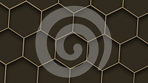 Geometric pattern. Abstract hexagons texture. Honeycomb background