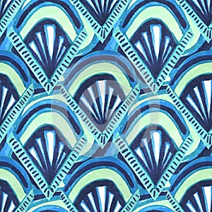 geometric pattern with art deco elements