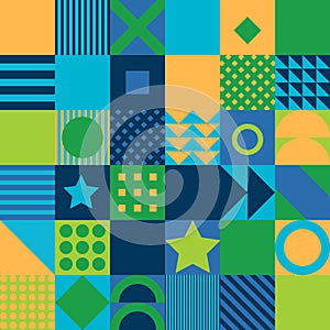 Geometric pattern, background flat design