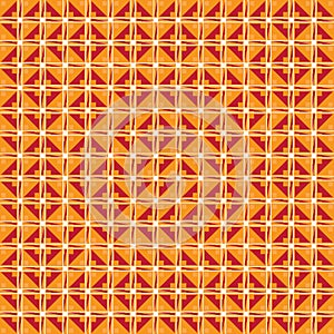 Geometric pattern background with blocks  in red and yellow color photo